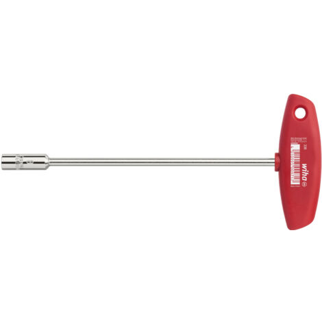 Wiha Steckschlüssel mit Quergriff Sechskant glanzvernickelt 5,5 mm (00965)
