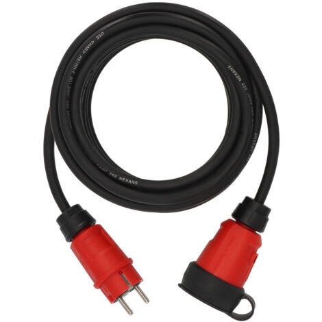 Brennenstuhl Professional Verlängerungskabel VN 1100 (10m Kabel H07RN-F 3G1,5 in schwarz, Baustelleneinsatz und ständiger Einsatz im Freien IP44, Made in Germany)