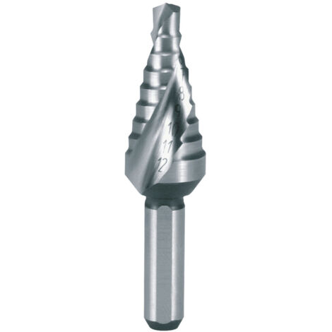 RUKO Stufenbohrer HSS spiralgenutet mit Kreuzanschliff kurz Ø 4 - 12 mm - 101061 (1/5)