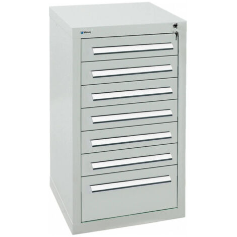 Stumpf Schubladenschrank Serie T-100/35-1, 7 Schubladen lichtgrau (6x100, 1x200mm) (1/3)