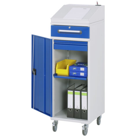 Rau Beistellschrank Stehpult 03, B450xT520xH1235/1345mm, mobil