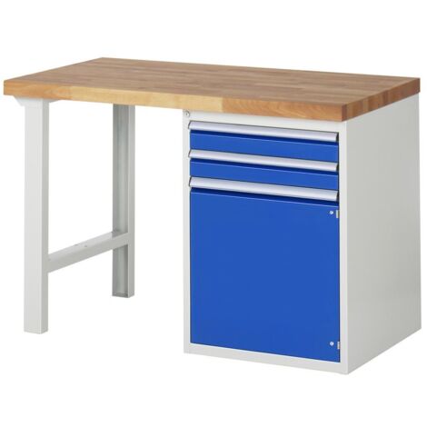 Rau Werkbank 7503A1, B1250xT700xH890mm, 2x Schublade-TA, 1x Tür (1/5)