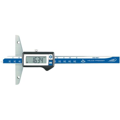 Helios Preisser Digitaler Tiefenmessschieber IP 67, 150 mm, Brückenlänge 100 mm