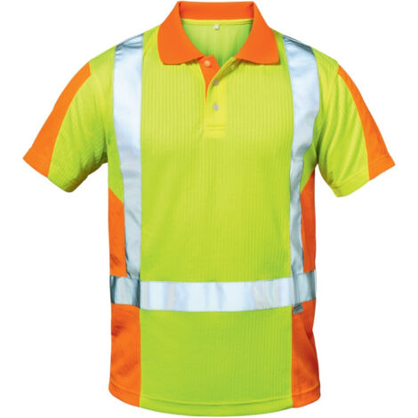 Warnschutzpoloshirt Zwolle Gr.M gelb/orange ELYSEE (1/5)