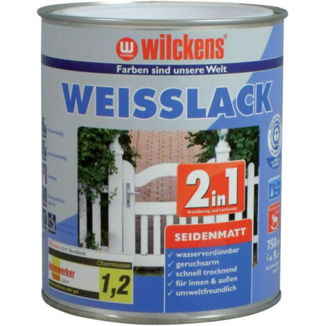 Wilckens Weisslack 2in1 seidenmatt 0,75l 12491100050