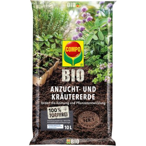 COMPO BIO Anzucht- und Kräutererde torffrei - 10 Liter