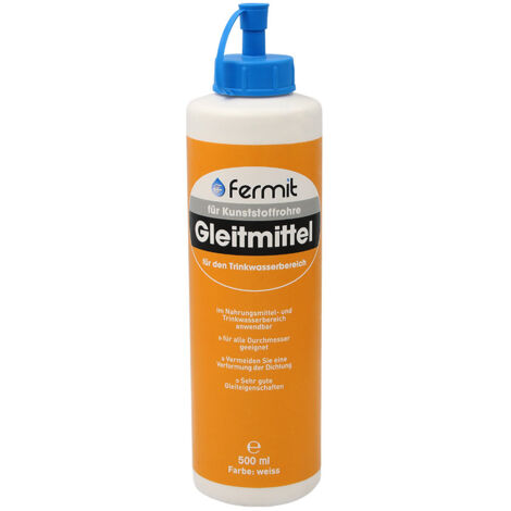 Fermit Gleitmittel für Kunststoffrohre auf synthetischer Basis in verschiedenen Größen