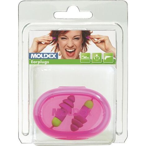 Moldex Wiederverwendbare Gehörschutzstöpsel Rockets Cord, ein Paar im PocketPak/Blister SNR 30 dB (1/2)
