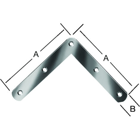 VORMANN Tür-Eckwinkel L 120 x H 120mm Enden abgerundet Stahl verzinkt (1/2)