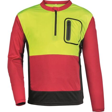WATEX Forst-Shirt Forest Jack Red,Gr.XL,rot/anthrazit/gelb (1/2)
