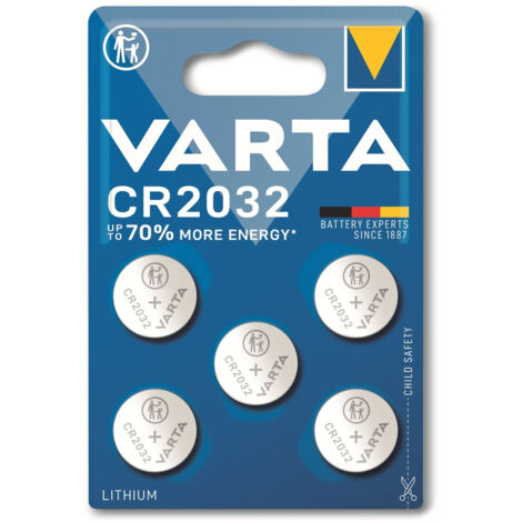 VARTA Knopfzellen CR2032 5er Batterien Lithium 3V Uhren Industrial Universal