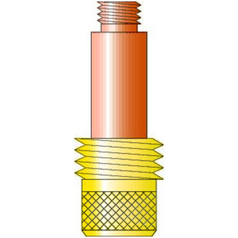 TRAFIMET Spannhülsengehäuse Gaslinse D:3,2,45V27 10 Stk (1/3)