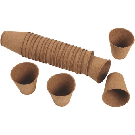 Anzuchttöpfe 16 Stück Ø8cm Pflanzschalen Aussaattöpfe Ziehtöpfe Blumentöpfe