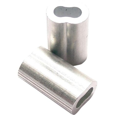 PÖSAMO Alu-Pressklemmen OS-5A f.Drahtseil-Ø 5,0mm a20St (1/3)