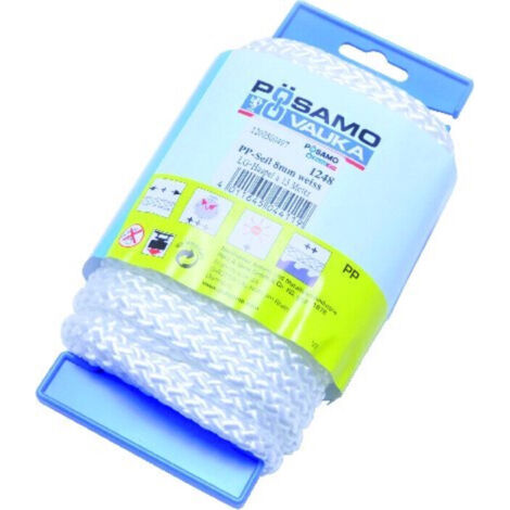 PÖSAMO PP-Seil gefl. E blau 5,0mmx20m auf Lg-Haspel (1/2)