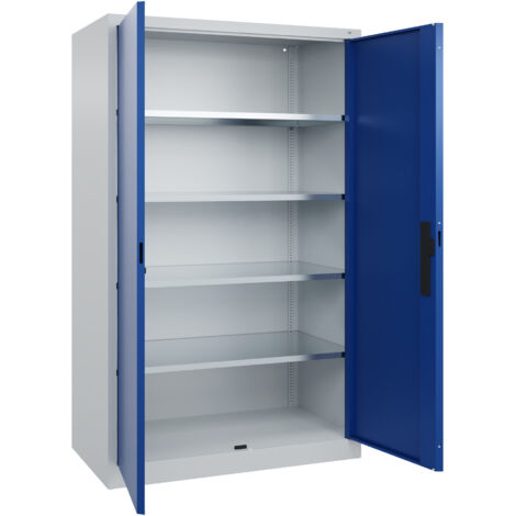 C+P Flügeltürenschrank Serie 89, 1950x1200x600mm, 7035/5010 (1/5)
