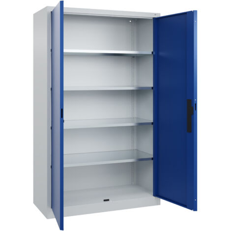 C+P Flügeltürenschrank Serie 89, 1950x1200x500mm, 7035/5010 (1/5)