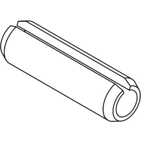 ISO 8752 Spannstifte 6x16mm - 125 Stück Rostfrei 1.4310 Geschlitzt