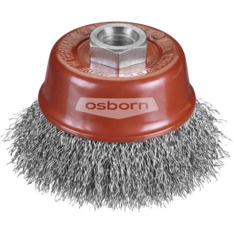 Osborn Topfbürste D60, Gewinde M14x2,0 gewellter Stahldraht 0,30 mm T21 (1/3)