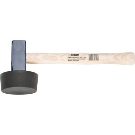 Idealspaten SIEGER-Plattenlegerhammer 1500 g, rund, geschraubt (1/2)