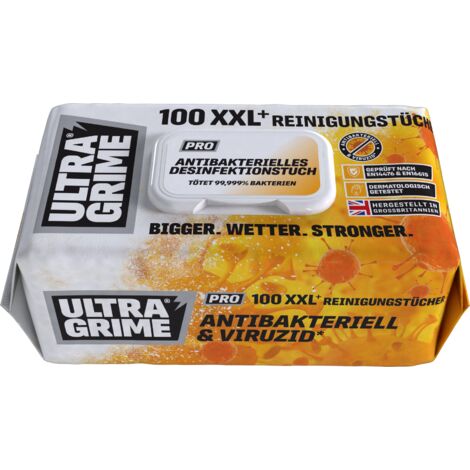 nuvik Antibakterielles Desinfektionstuch,100 Tücher / Pack Profigroßpackung