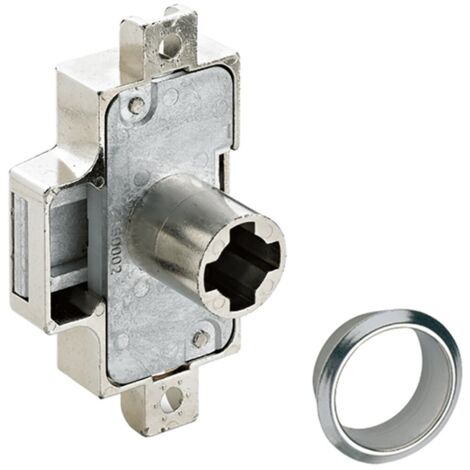 Hettich Möbel-Zylinderdrehstangenschloss-Set, Prestige 2000,9136128, mit Rosette, D15