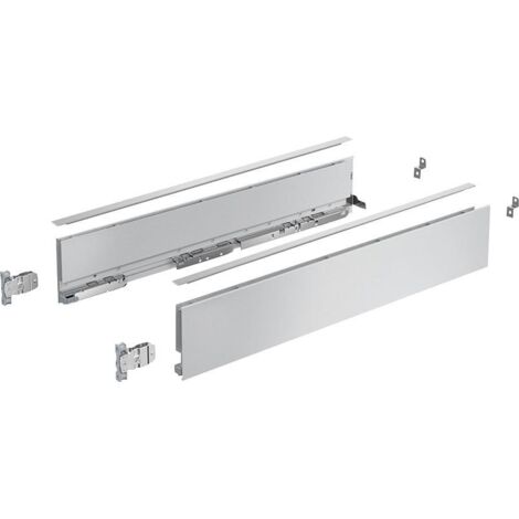Hettich Zarge AvanTech YOU Set, Höhe 101 mm, NL 650 mm, silber, links und rechts