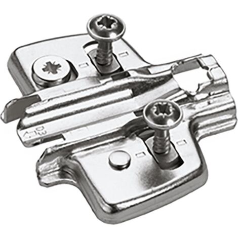 Hettich Möbel-Kreuzmontageplatte 9075086 vernickelt