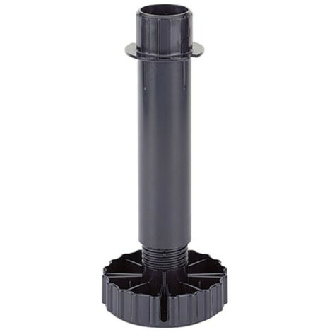 Hettich Möbel-Sockelverstellfuß 50mm, Durchmesser 78mm Korrekt 44747 Kunststoff schwarz