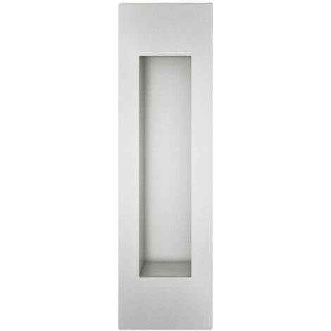 FSB Schiebetür Griff 424251 - Muschelgriff eckig offen 45x155mm, Aluminium silber eloxiert