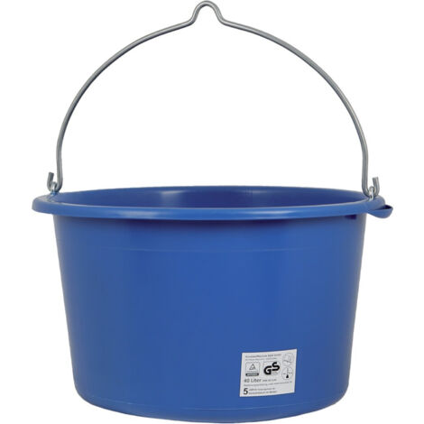 Baueimer Inhalt 40l kranbar blau