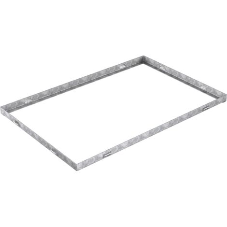 Gitterrostrahmen Normrahmen verzinkt 400x600x20 mm