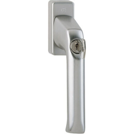 Hoppe DK-Fenstergriff, abschl, mit Druckzyl, VK7, ALU, 013S/U34, London, mit VKstift, verd.vers, F9
