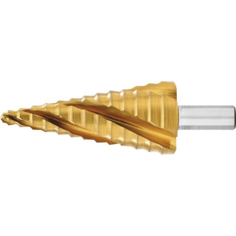 Exact Stufenbohrer HSS TiN 4-fach Spiralnute 6-30mm (1/5)