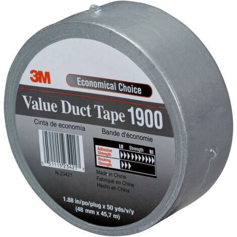 3M Gewebe-Klebeband 1900 50mmx50m schwarz
