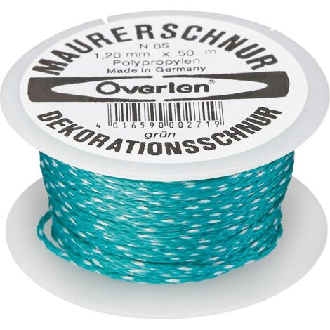 OVERMANN 008501200200500AA Maurerschnur  Länge 50 m Ø 1,2 mm 25 kg Polypropylen