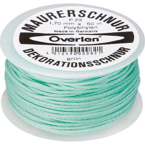 OVERMANN 002301700200500AA Maurerschnur  Länge 50 m Ø 1,7 mm 30 kg Polyethylen g