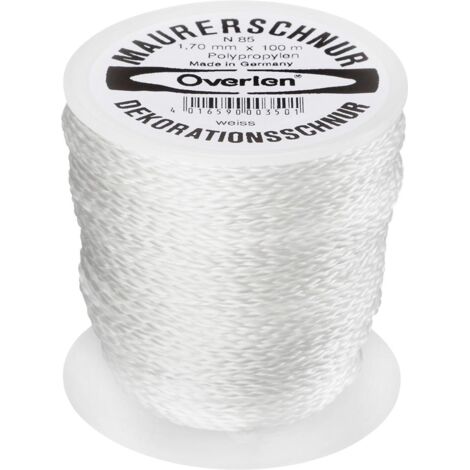 Overlen Maurerschnur PP 1,7mm 100m weiß Overmann