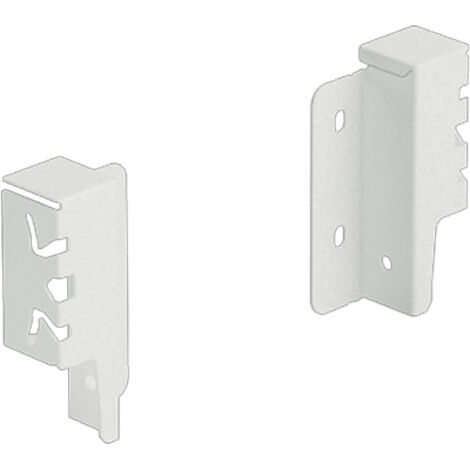 Hettich Schubkasten-Rückwandverbinder ArciTech, 9149279 links/rechts Stahl weiß