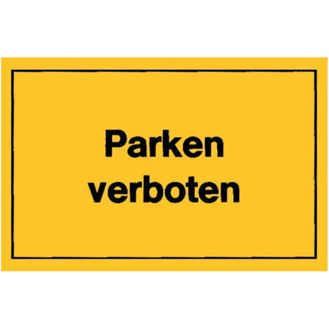 Verbotsschilder Parken verboten gelb (1/2)