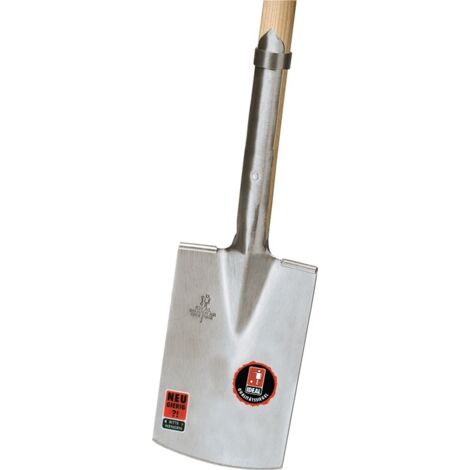 Rodespaten Blattmaß 285x185mm Gr.2 m.Eschen-T-Stiel Stiel-L.850mm 2800g IDEAL
