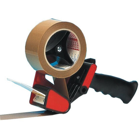 tesa Packband Handabroller Classic, für Paketband-Rollen bis 66m x 50mm