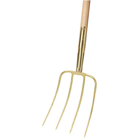 IDEALSPATEN Dunggabel mit Eschen-Langstiel 135cm und Schienenzwinge (1/5)