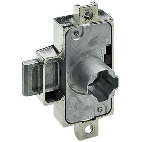 Hettich Möbel-Drehstangenschloss, 9206153, D15, Metall, vernickelt (1/2)