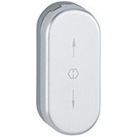 HOPPE FT-Verdeckrosette oval, RH12, U26SV schiebbare Abdeckung naturfarbig eloxiert