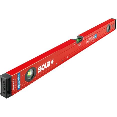 SOLA Magnet-Wasserwaage LM Big REDM 3 80cm pulverbeschichtet