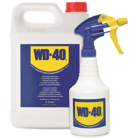 WD-40 Vielzweckspray 5 Liter Kanister mit Sprühflasche z. Nachfüllen Rostlöser