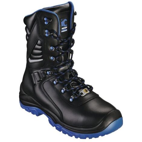 CRAFTLAND Sicherheitsstiefel TORGAU Gr.40 W.11 schwarz/blau S3S FO SR ESD EN20345 (1/4)