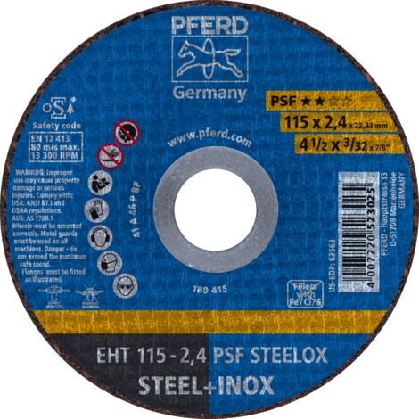 Trennscheibe gerade A46PPSF-INOX 115x2,4mm PFERD