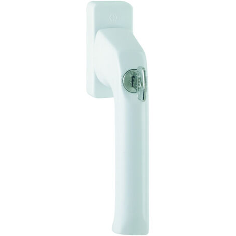 Hoppe DK-Fenstergriff, abschl, Druckzyl, VK7, ALU, 013S/U34, London, mit VKstift, F9016